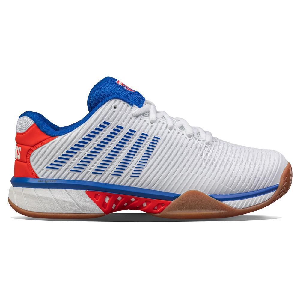 Men's Hypercourt Express 2 Indoor Pickleball Court Shoes White and Red