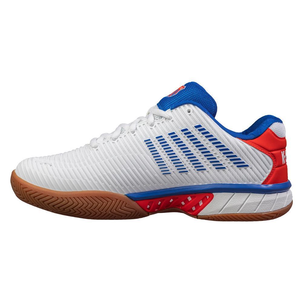 Men's Hypercourt Express 2 Indoor Pickleball Court Shoes White and Red