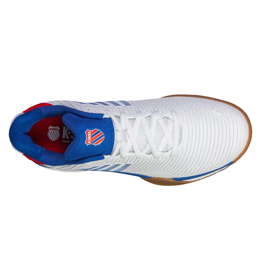 Men's Hypercourt Express 2 Indoor Pickleball Court Shoes White and Red