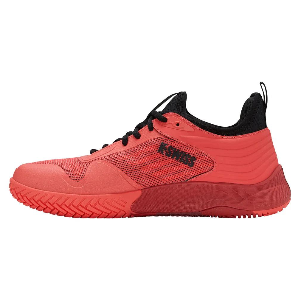 Men's Hypercourt Pinnacle Court Shoes Neon Lava and Black