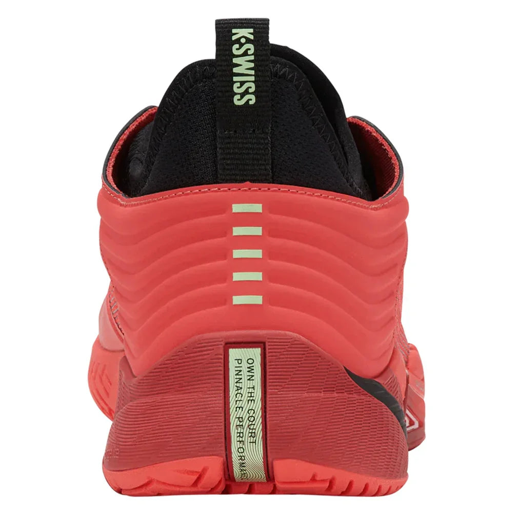 Men's Hypercourt Pinnacle Court Shoes Neon Lava and Black