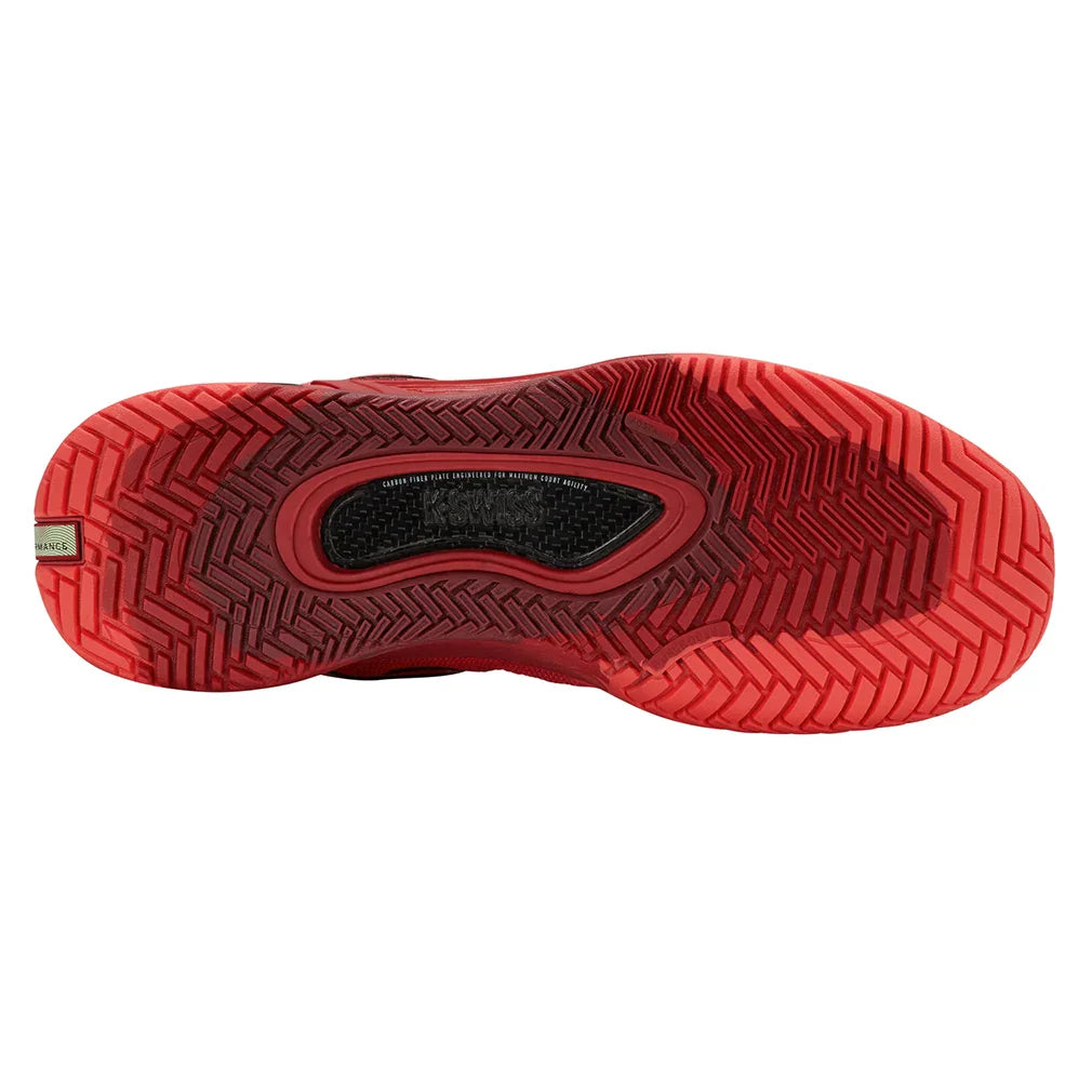 Men's Hypercourt Pinnacle Court Shoes Neon Lava and Black