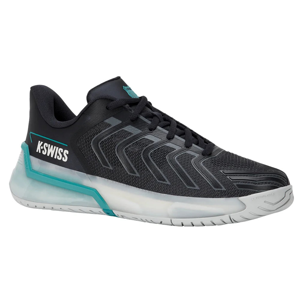 Men's Ultrashot 4 Shoes Carbon and Blanc de Blanc, K-Swiss, Carbon/Blanc de Blanc, Pickleball Express, 04437-031F26-CARBON-BLANC-DE-BLANC-1