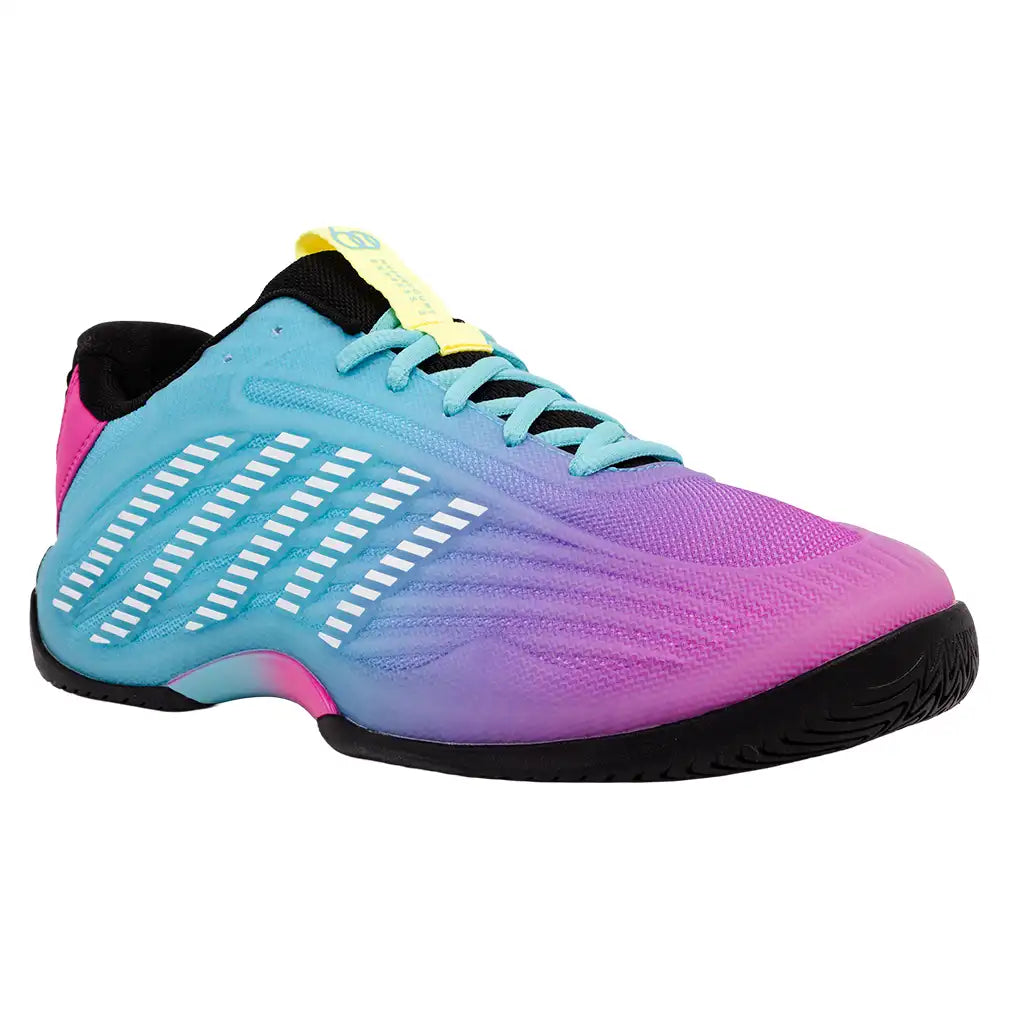 Men's Hypercourt Express 3 Shoes Neon Pink and Neon Blue