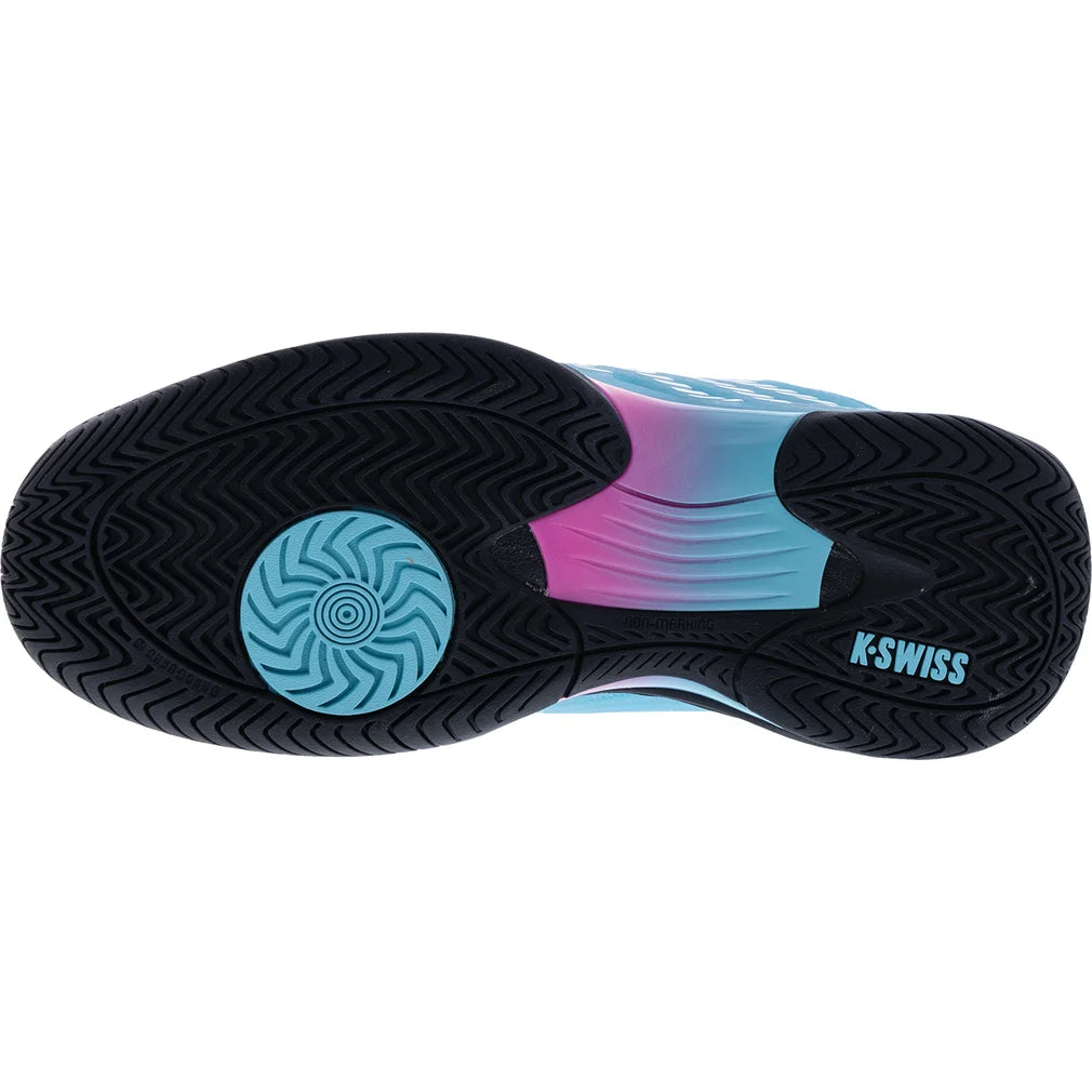 Men's Hypercourt Express 3 Shoes Neon Pink and Neon Blue, K-Swiss, Pickleball Express, 04603-603F26-4