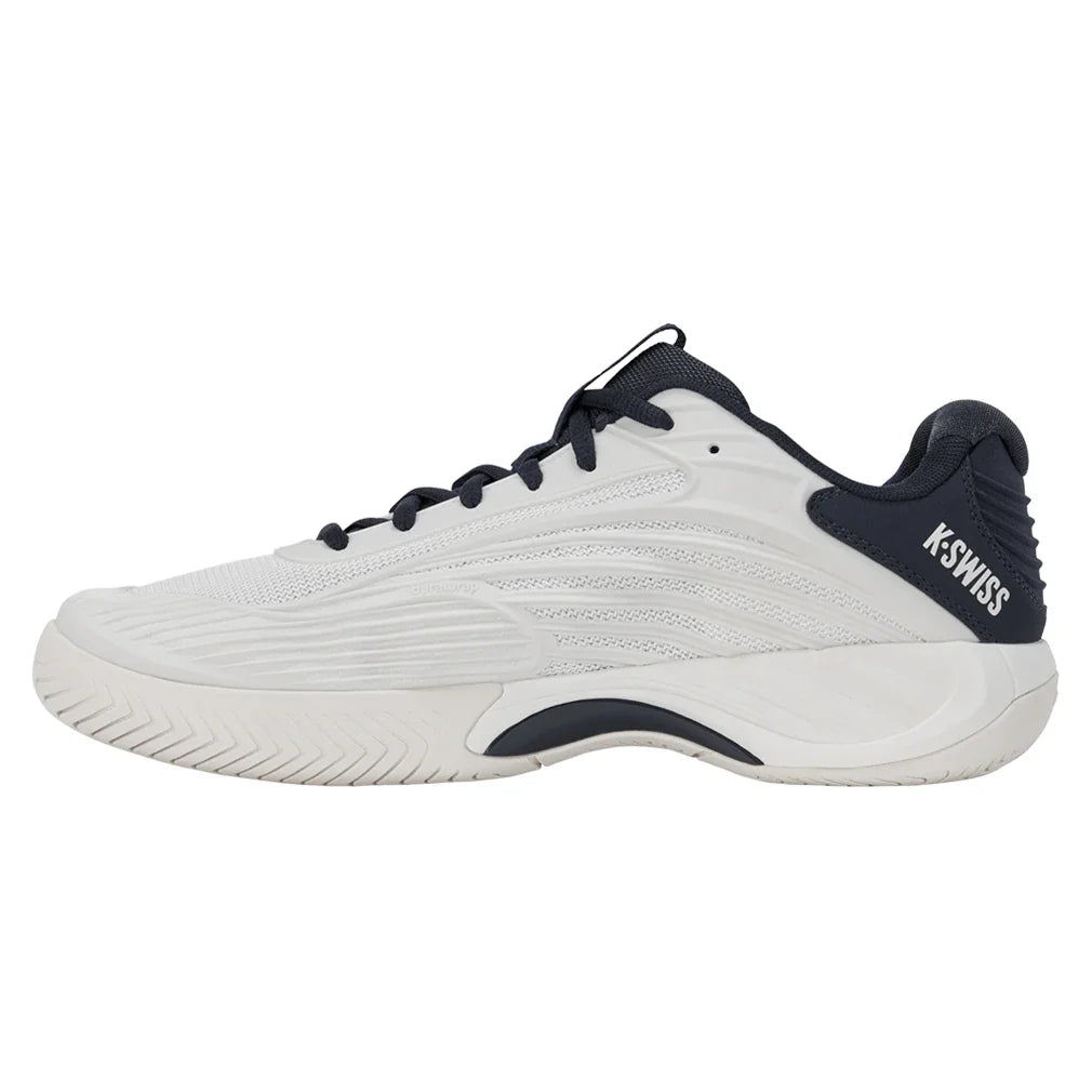 Men's Hypercourt Express 3 2E Shoes Blanc de Blanc and Carbon