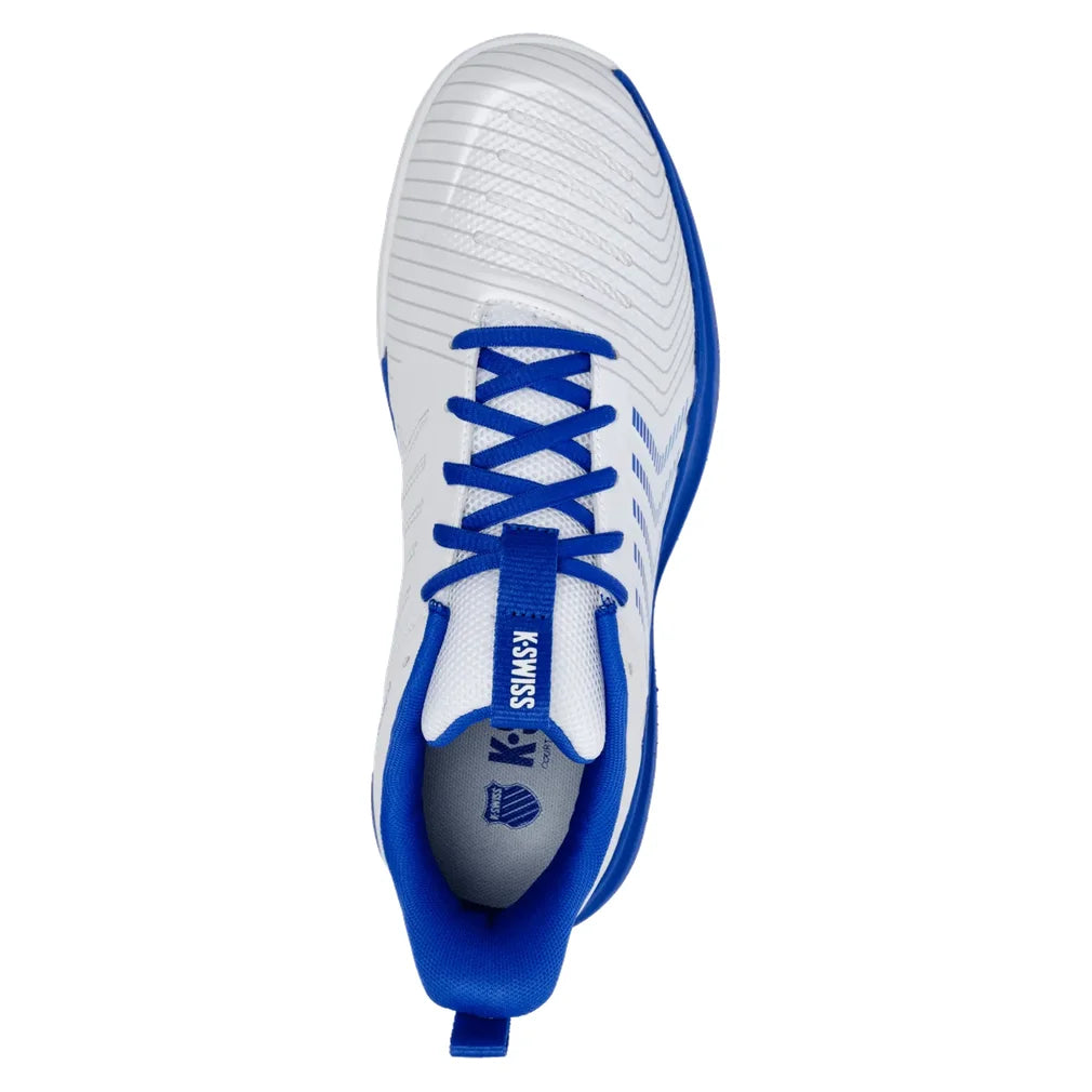 Men's Ultrashot Light Court Shoes White and Dazzling Blue, K-Swiss, Pickleball Express, 04767-158S26-7