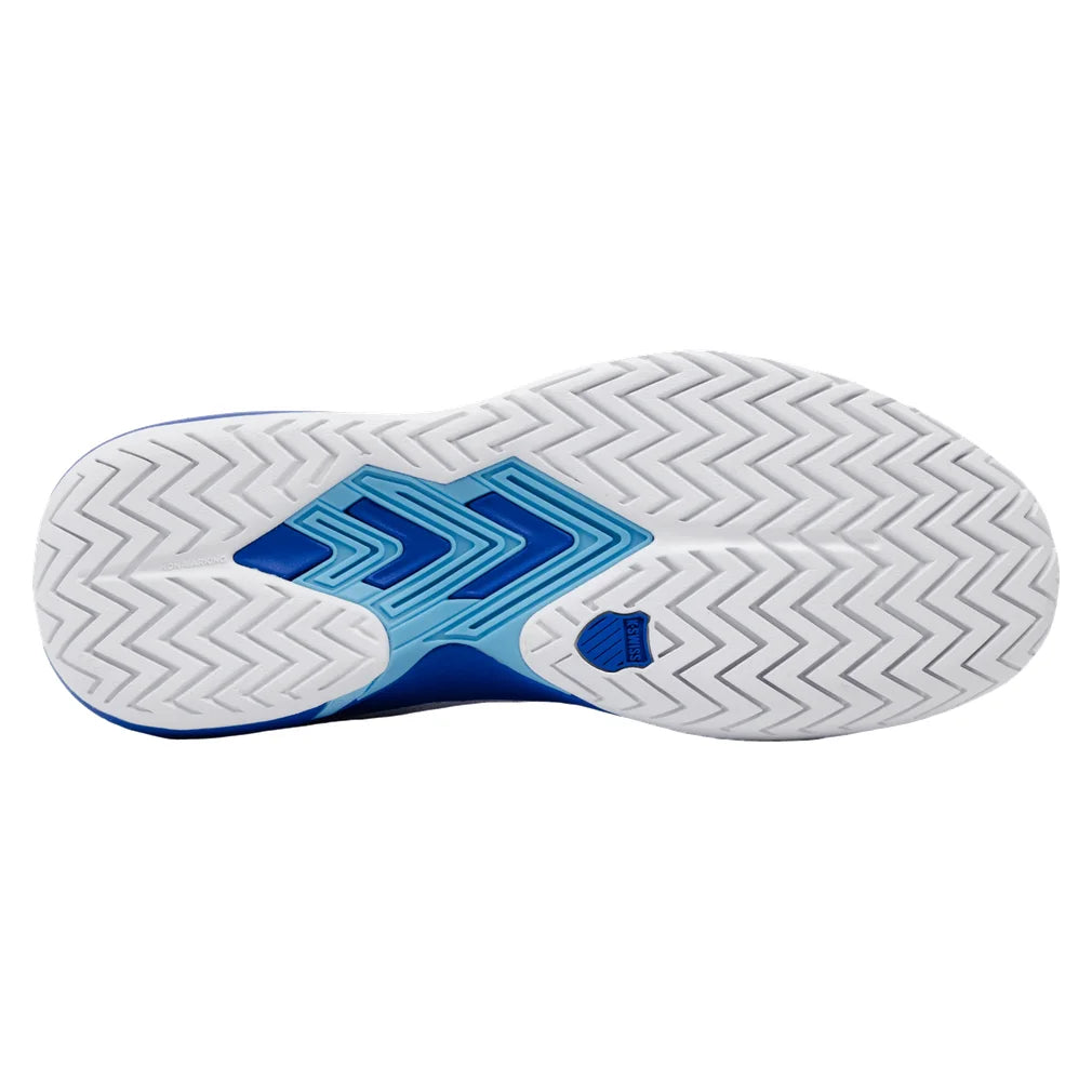 Men's Ultrashot Light Court Shoes White and Dazzling Blue, K-Swiss, Pickleball Express, 04767-158S26-9