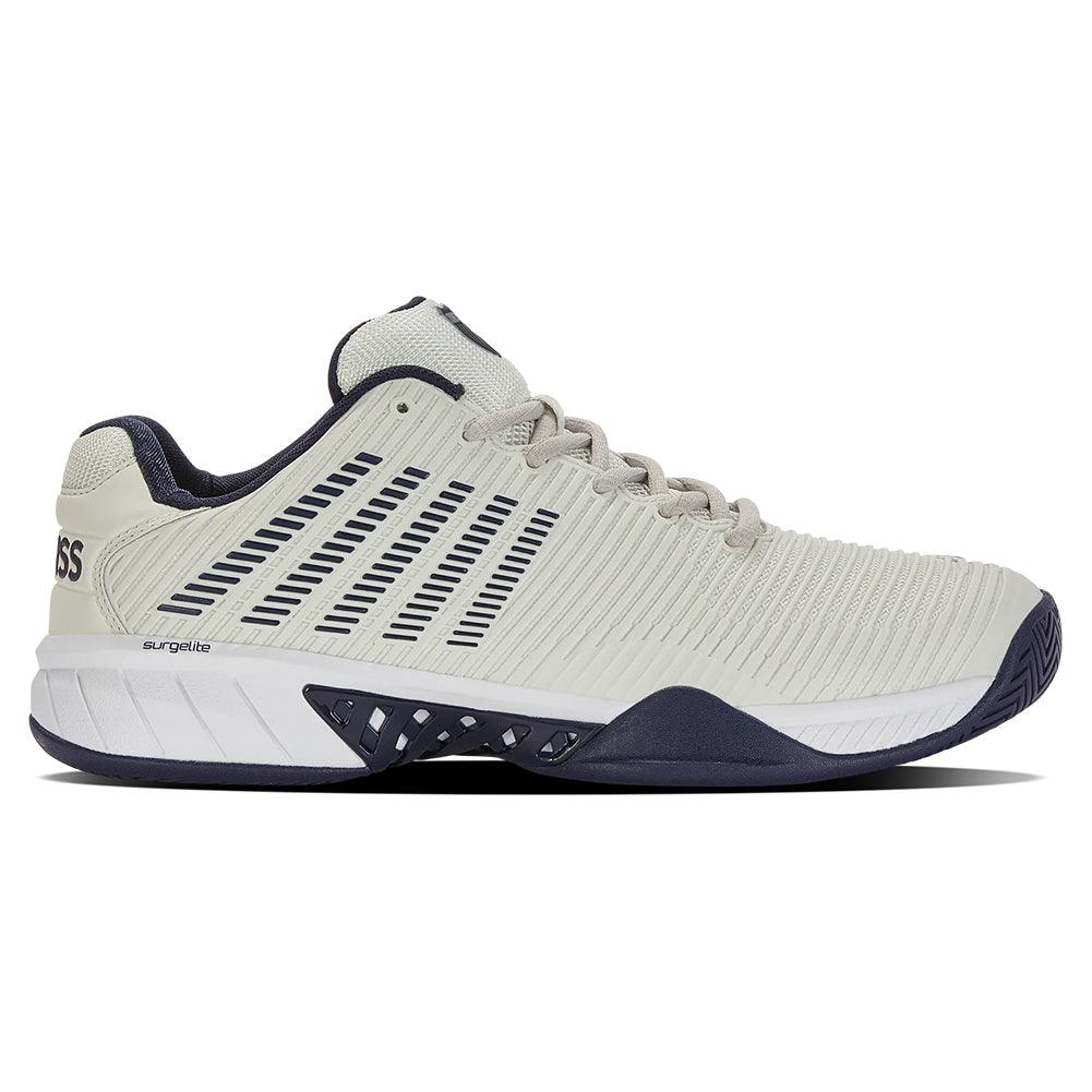 Men's Hypercourt Express 2 Court Shoes Vaporous Gray and White Peacoat