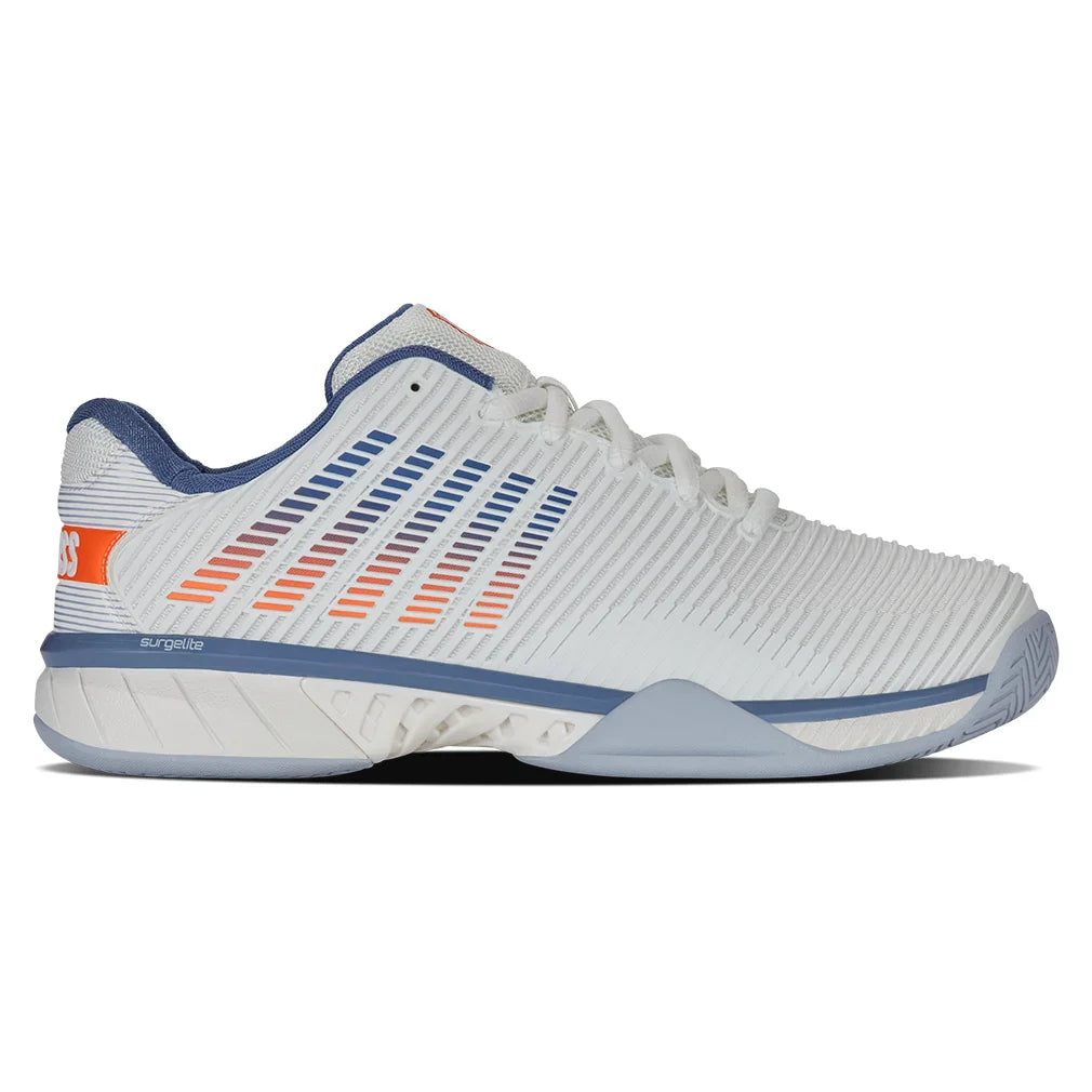 Men's Hypercourt Express 2 Wide Court Shoes Lucent White and Infinity