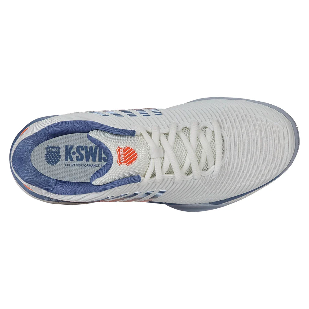 Men's Hypercourt Express 2 Wide Court Shoes Lucent White and Infinity