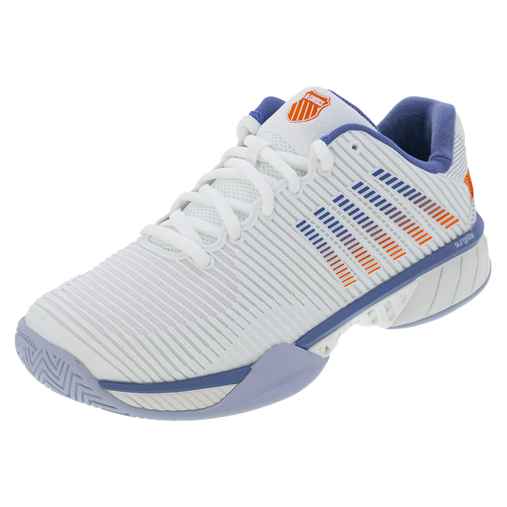 Men's Hypercourt Express 2 Wide Court Shoes Lucent White and Infinity