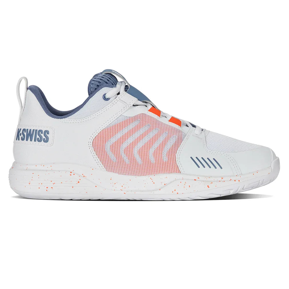 Men's Ultrashot Team Court Shoes White and Infinity