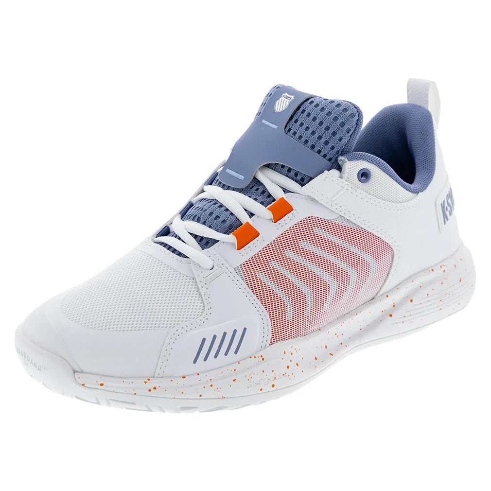 Men's Ultrashot Team Court Shoes White and Infinity