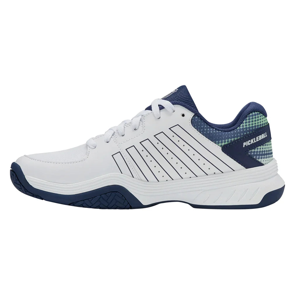 Men's Court Express Pickleball Court Shoes White and Oceana