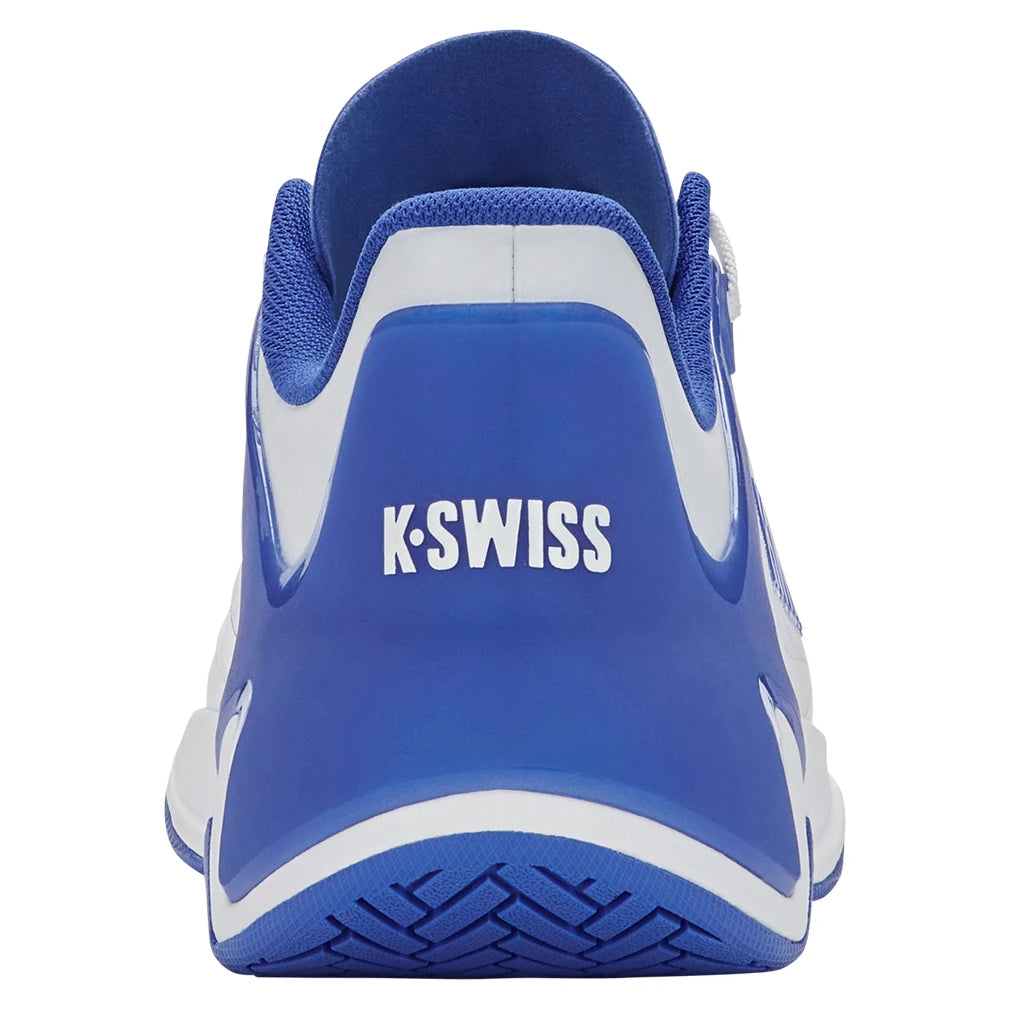 Men's K-Frame Pickleball Court Shoes White and Dazzling Blue