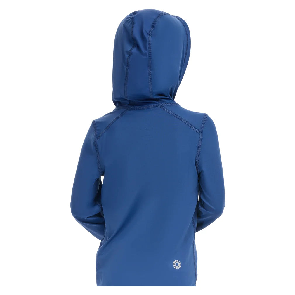 Juniors' Full Zip Hoodie Navy, BloqUV, Pickleball Express, 1003-NVYF26-4