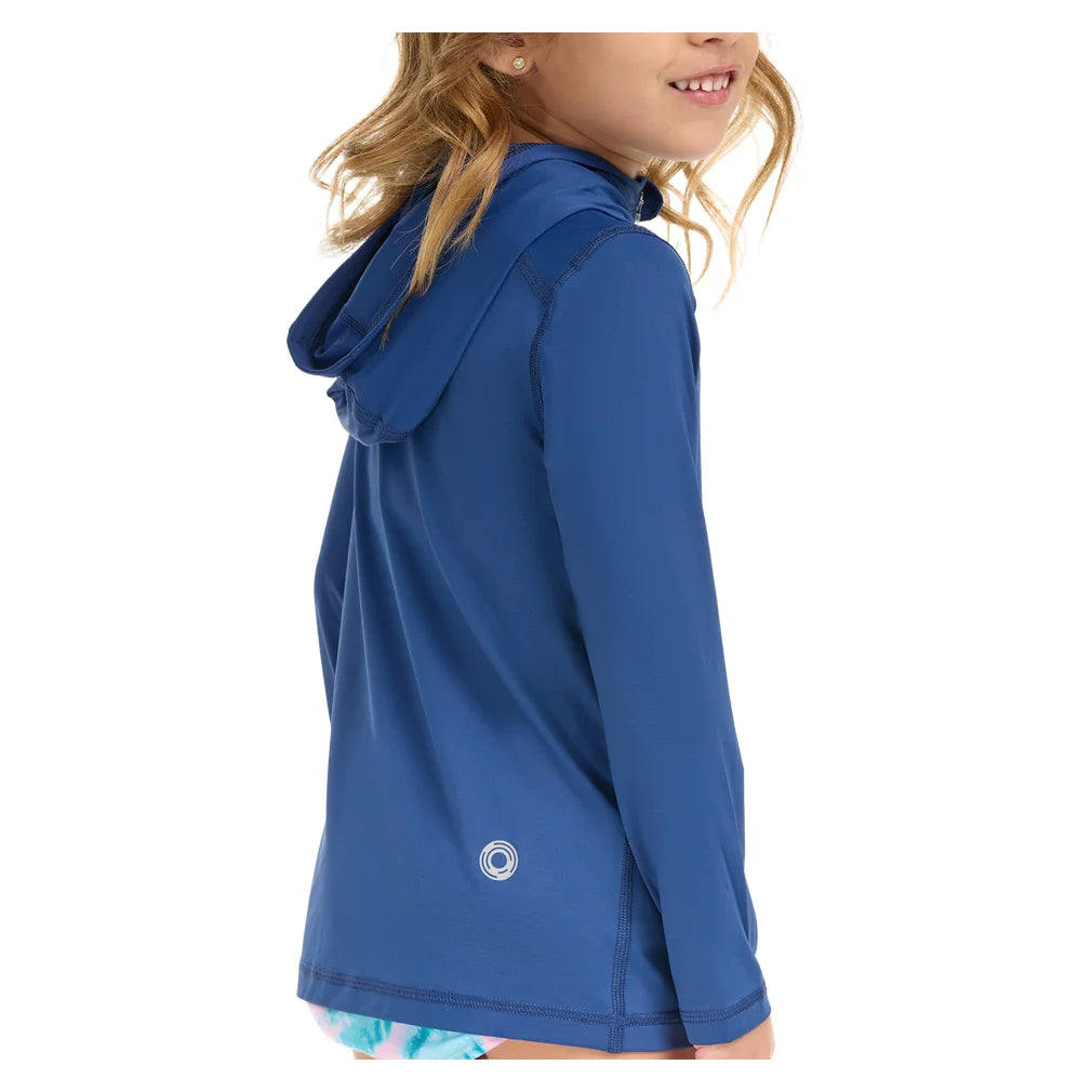 Juniors' Full Zip Hoodie Navy, BloqUV, Pickleball Express, 1003-NVYF26-6