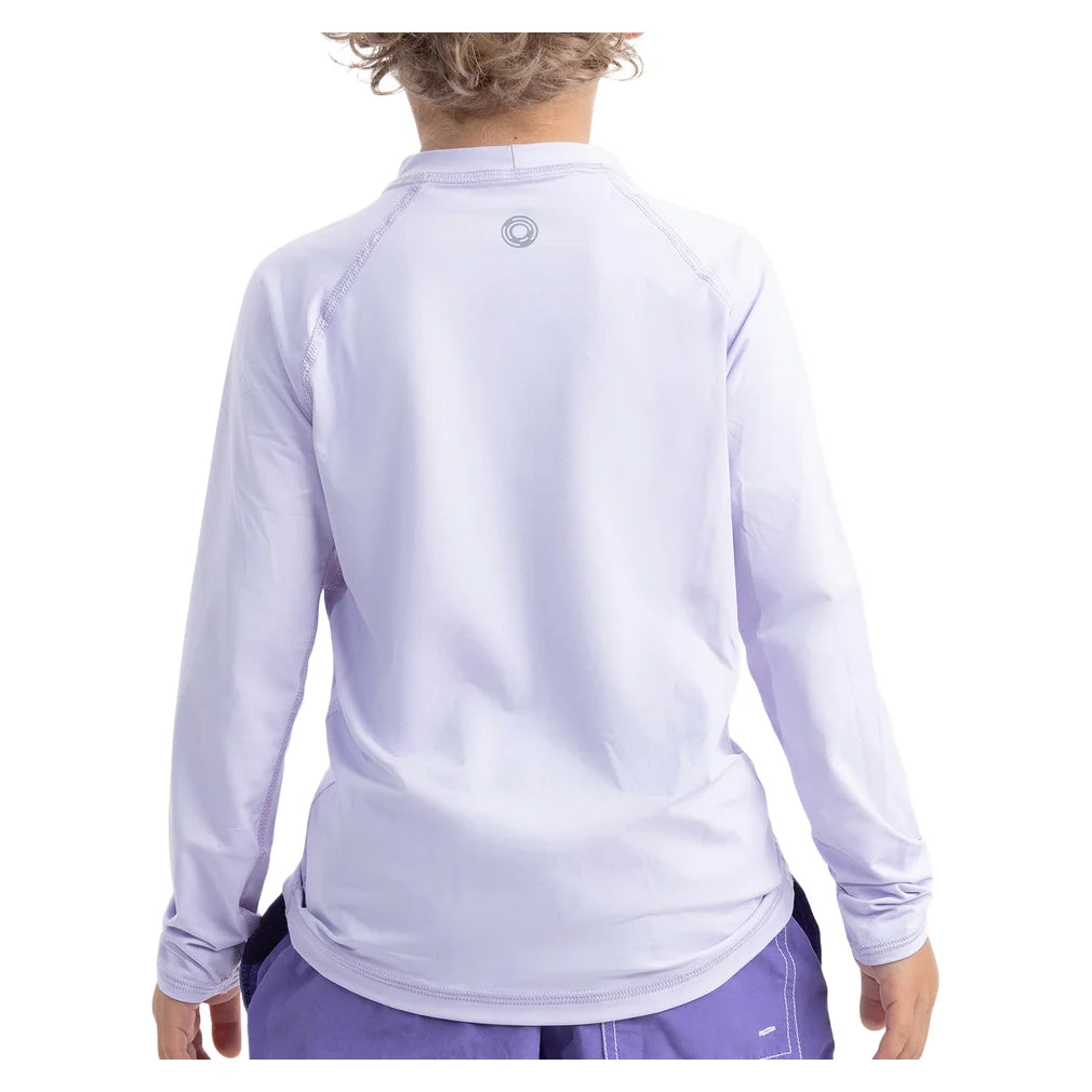 Juniors' Crew Neck Long Sleeve Top Lavender, BloqUV, Pickleball Express, 1005-LVDF26-1