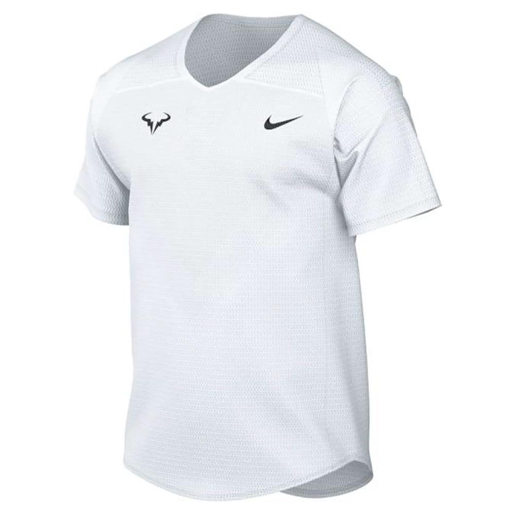 Men's Rafa Court Knit Dri-FIT Advantage Short Sleeve Top White
