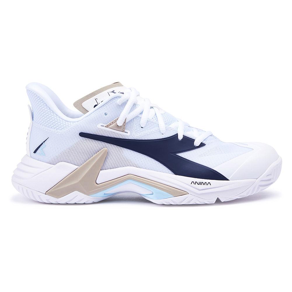 Women's B.Icon 3 Court Shoes White and Blue Corsair