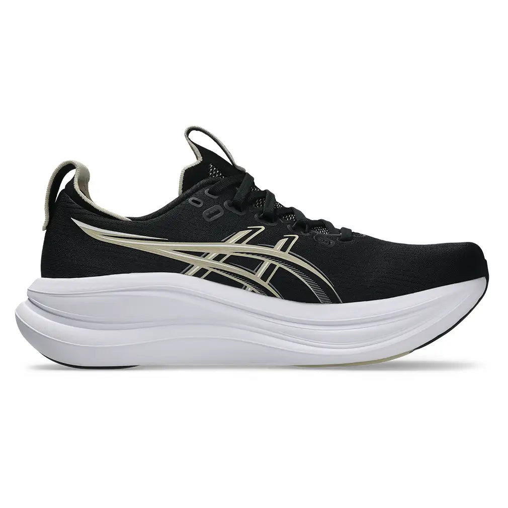 Men's Gel-Nimbus 28 Running Shoes Black and Feather Grey