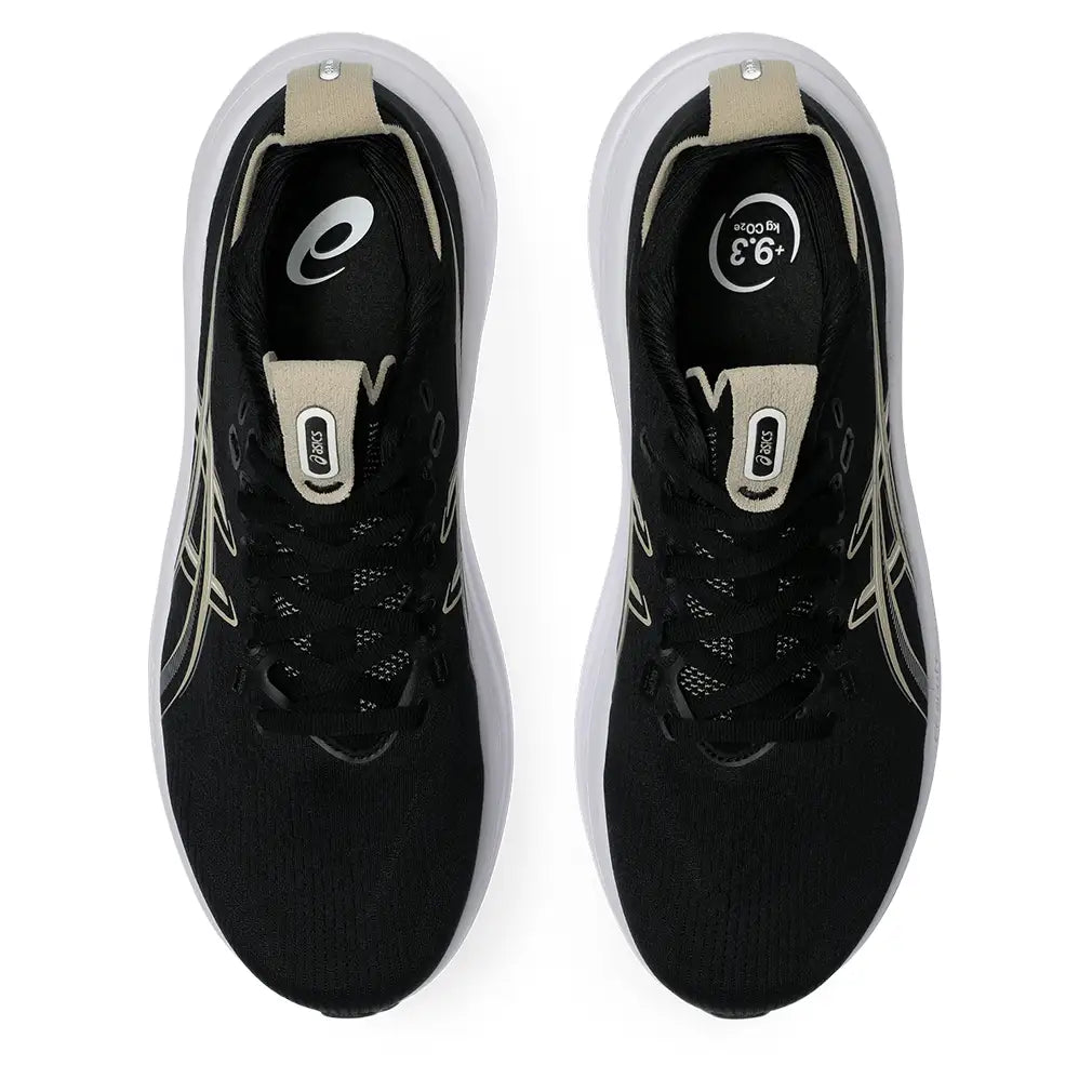 Men's Gel-Nimbus 28 Running Shoes Black and Feather Grey