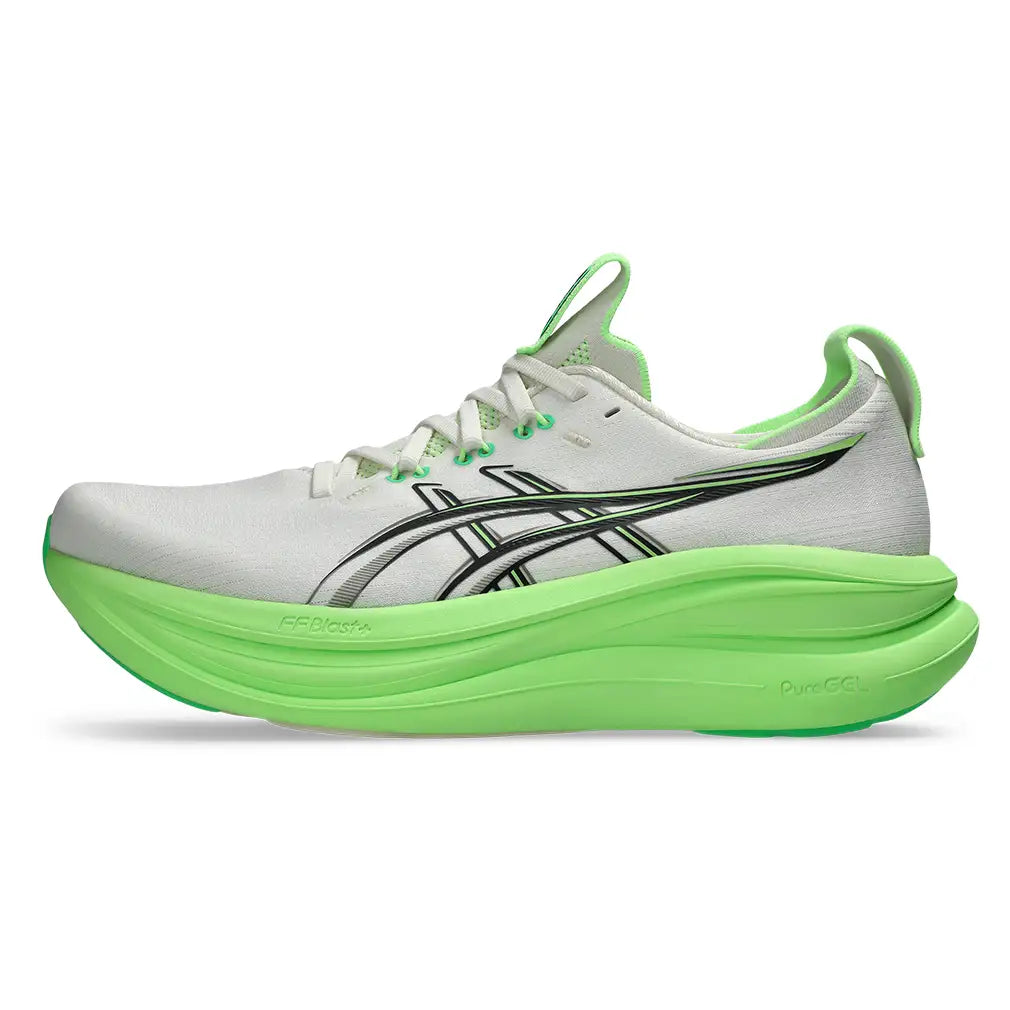 Men's Gel-Nimbus 28 Running Shoes Cream and Black
