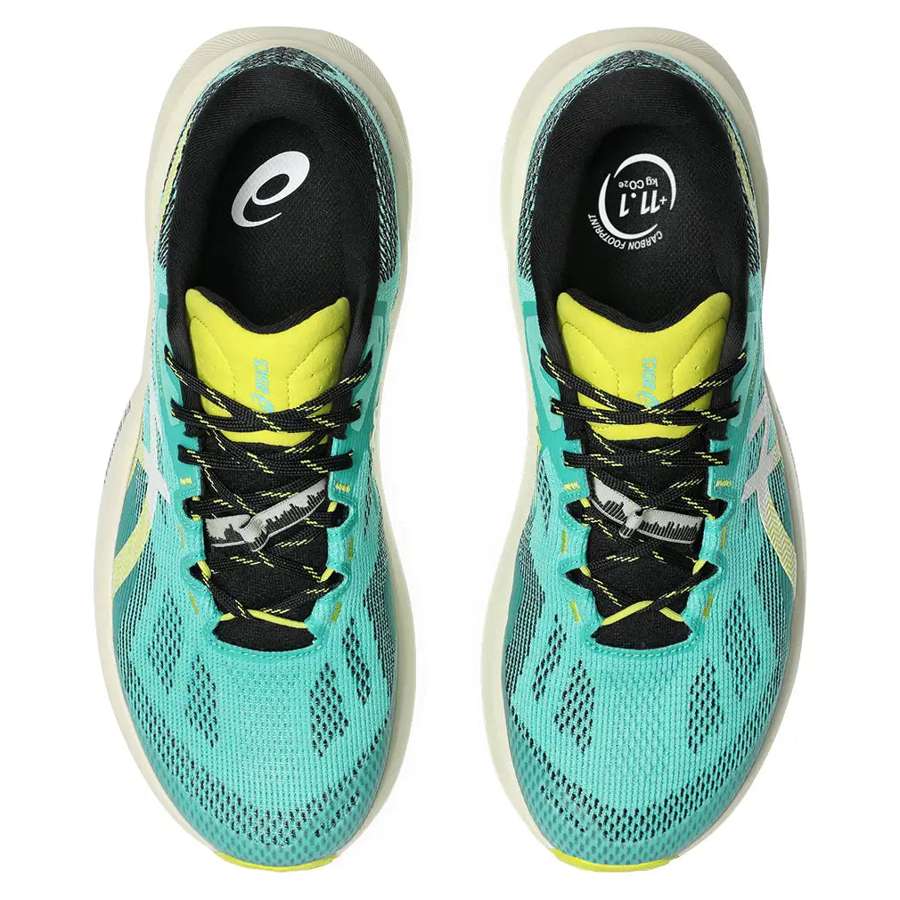Men's Trabuco 14 Running Shoes Aurora Green and Light Dust