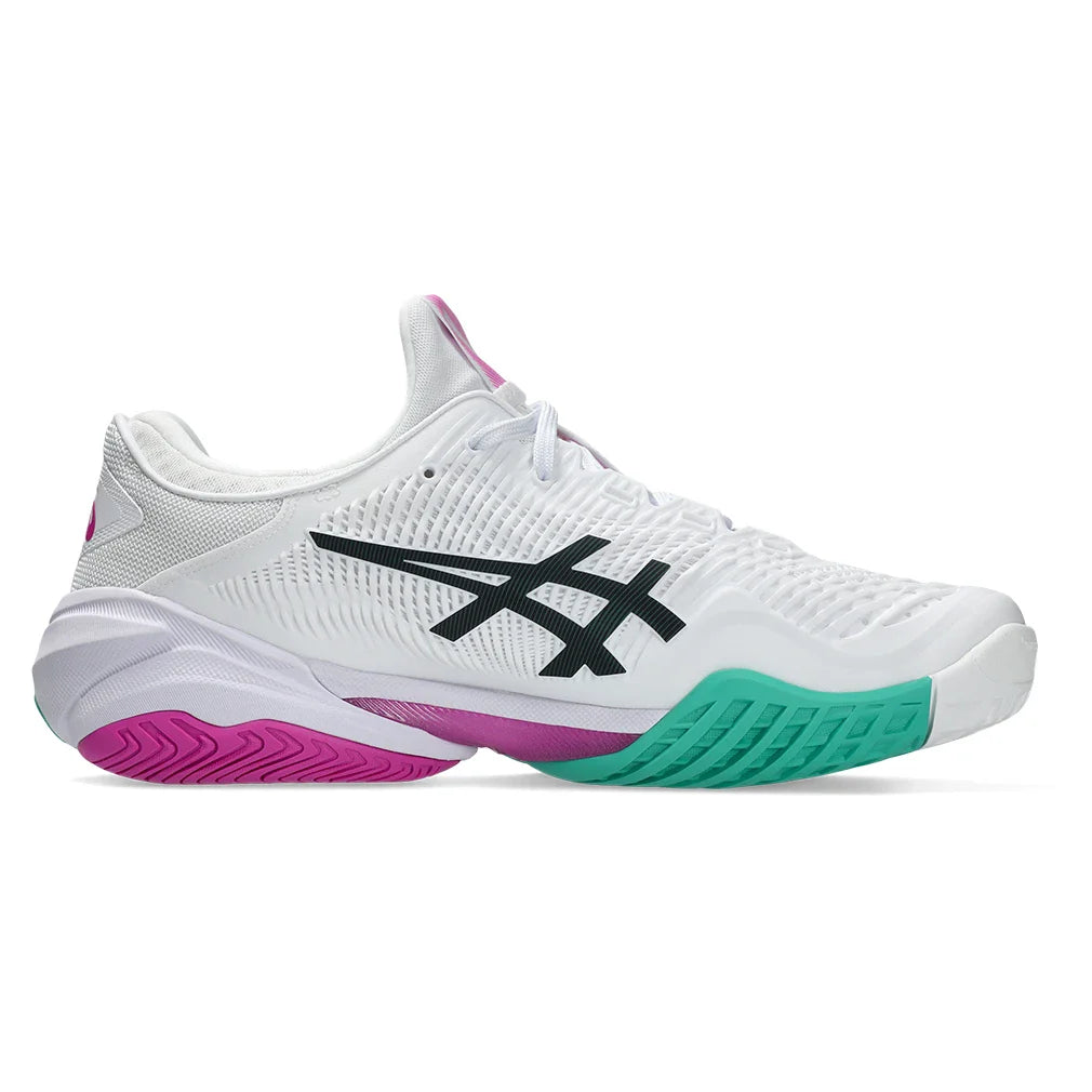 Men's Court FF 3 Court Shoes White and Digital Sakura