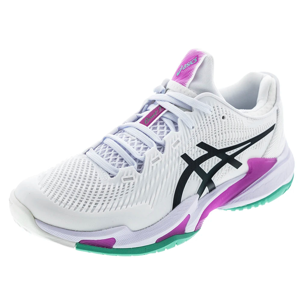 Men's Court FF 3 Court Shoes White and Digital Sakura