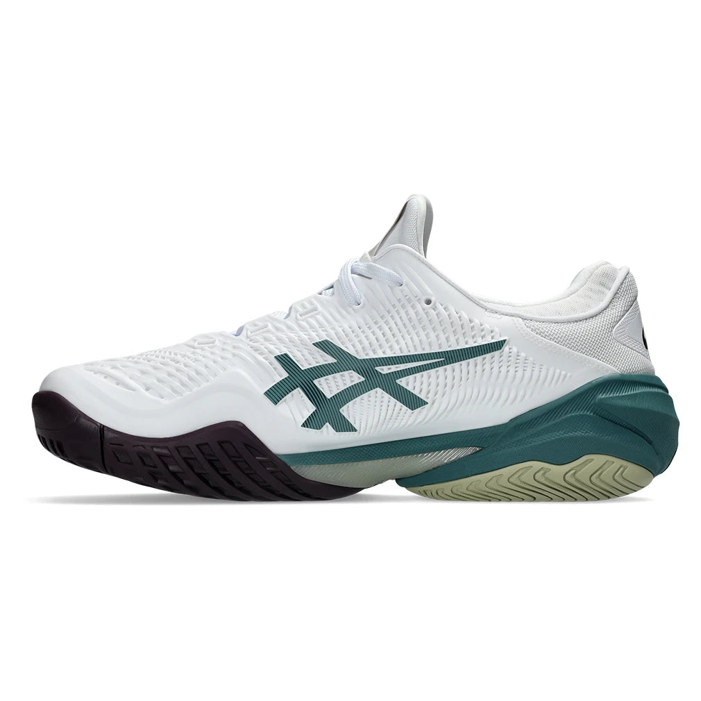 Men's Court FF 3 Shoes White and Foggy Teal