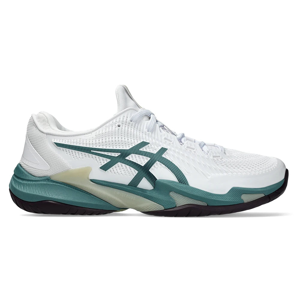 Men's Court FF 3 Shoes White and Foggy Teal