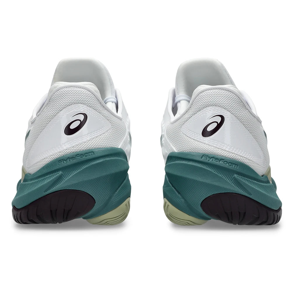 Men's Court FF 3 Shoes White and Foggy Teal
