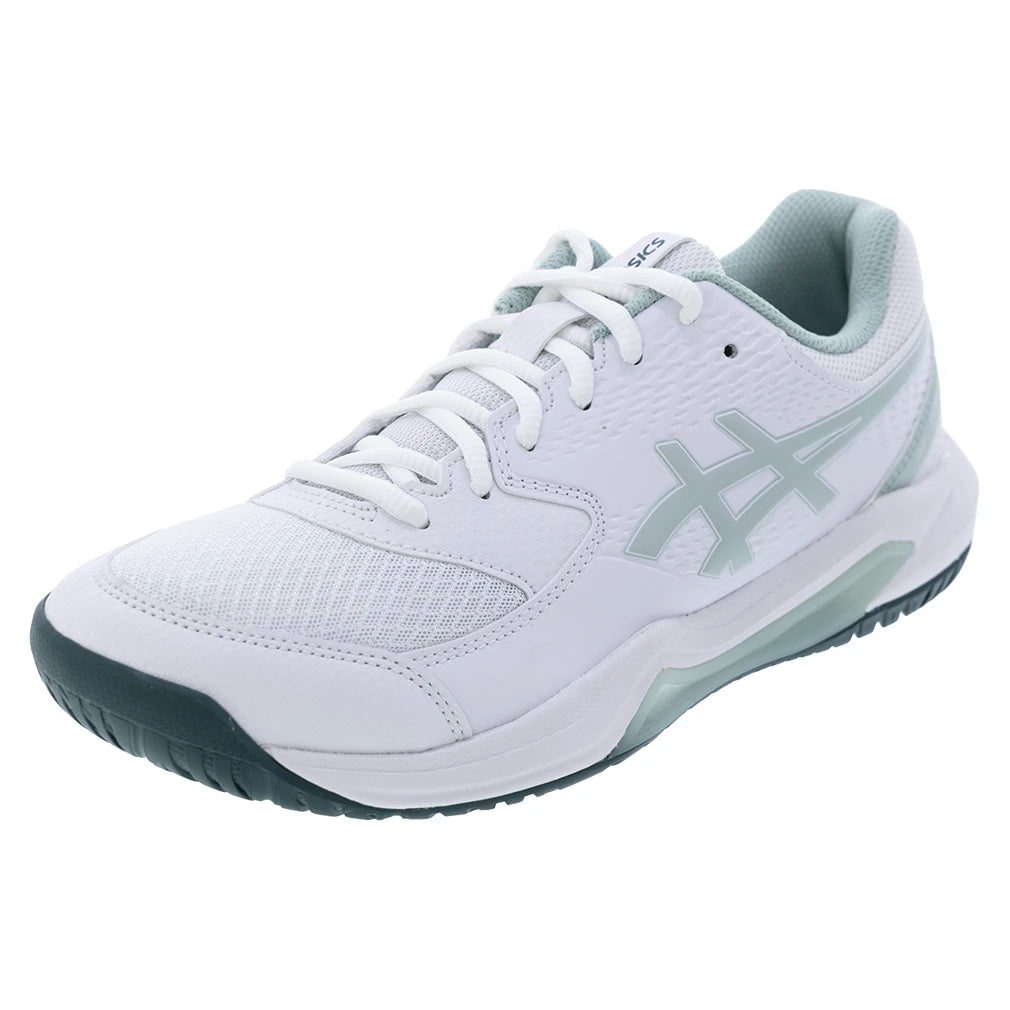 Men's GEL-Dedicate 8 Shoes White and Cold Moss