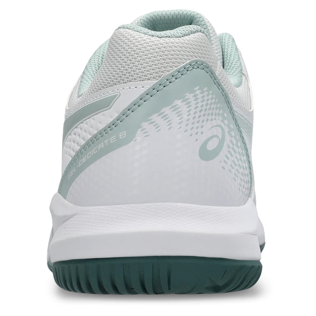 Men's GEL-Dedicate 8 Shoes White and Cold Moss