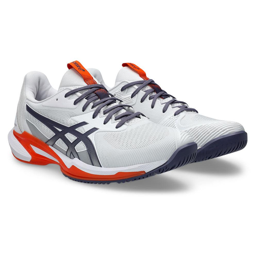 Men's Solution Speed FF 3 Court Shoes White and Greyish Purple