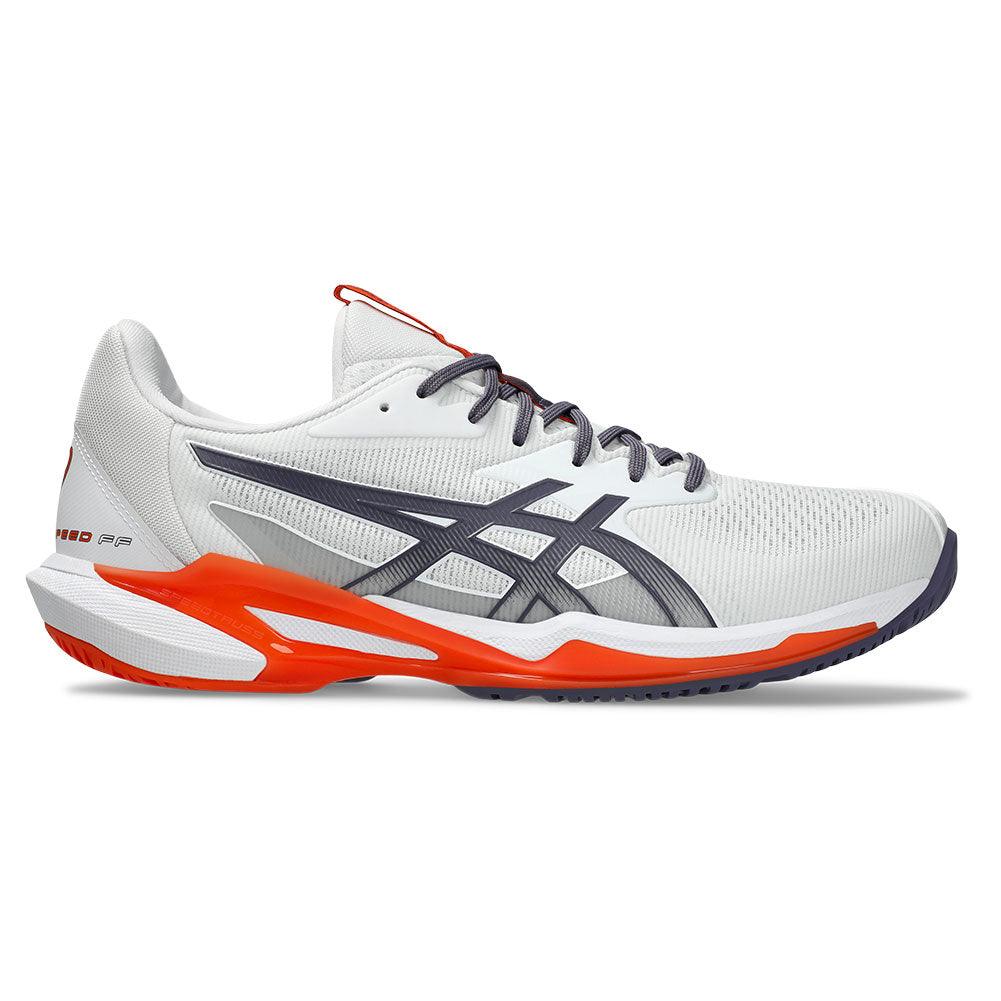 Men's Solution Speed FF 3 Court Shoes White and Greyish Purple