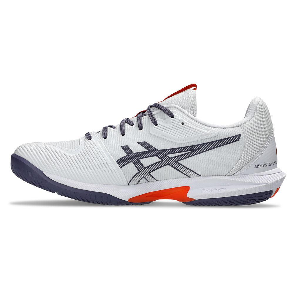 Men's Solution Speed FF 3 Court Shoes White and Greyish Purple
