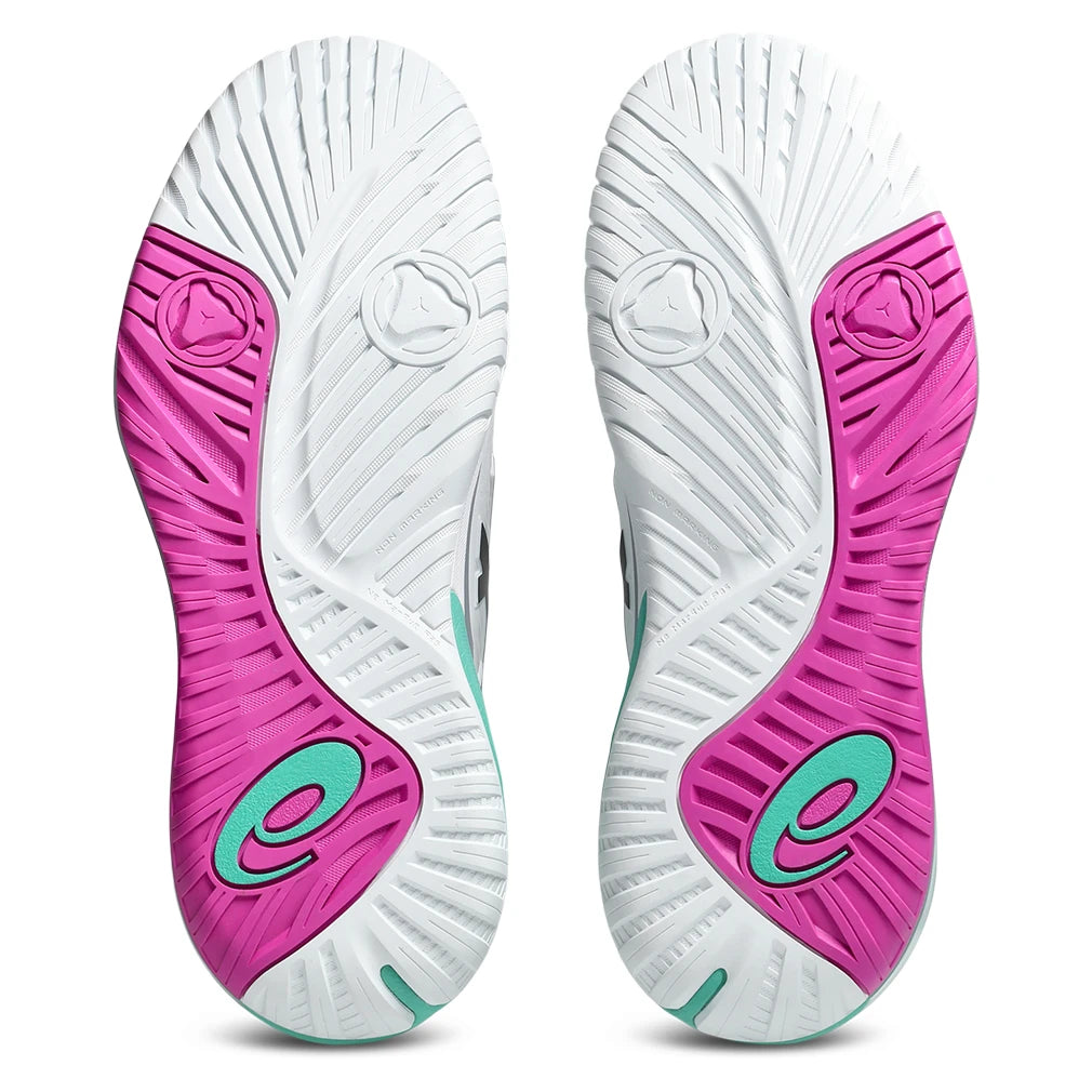 Men's GEL-Resolution X Shoes White and Aurora Green