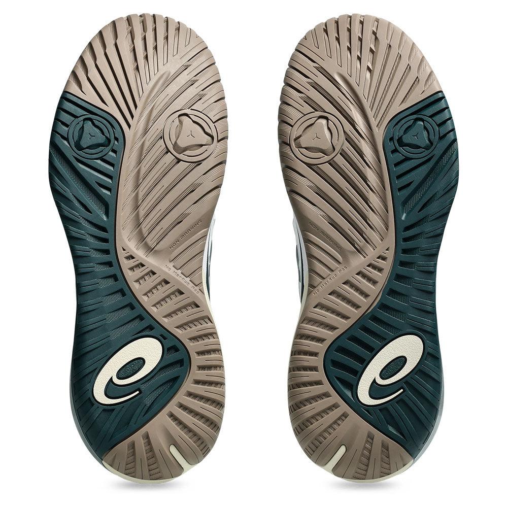 Men's GEL-Resolution X Court Shoes White and Saxon Green