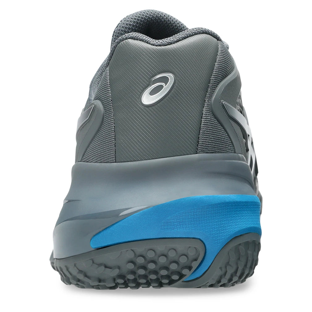 Men's GEL-Resolution X OC 2E Width Court Shoes Steel Grey and Pure Silver