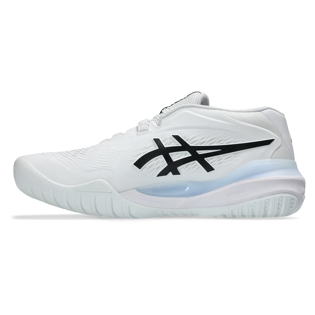 Men's GEL-Resolution X 2E Width Court Shoes White and Black