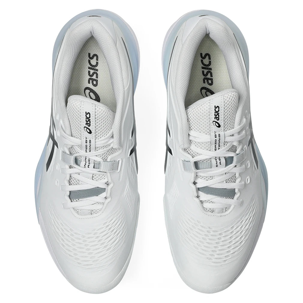 Men's GEL-Resolution X 2E Width Court Shoes White and Black