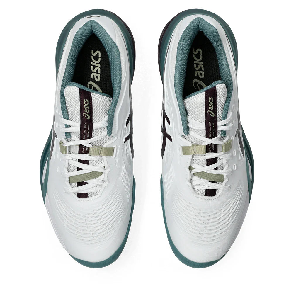 Men's GEL-Resolution X Shoes White and Dark Aubergine