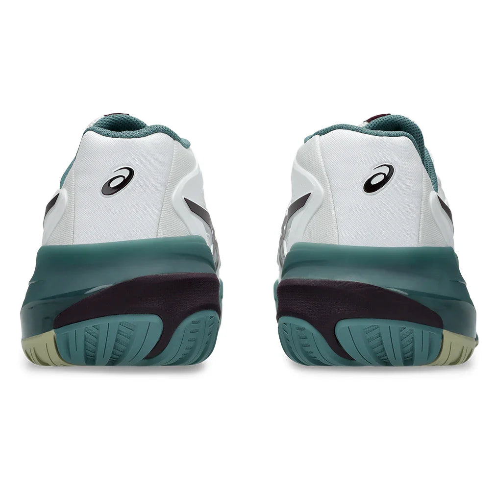 Men's GEL-Resolution X Shoes White and Dark Aubergine
