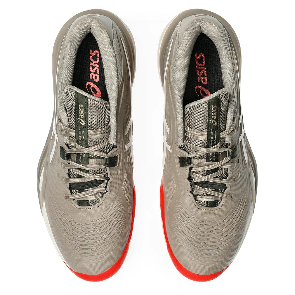 Men's GEL-Resolution X Wide Shoes Greige and Soft Oat