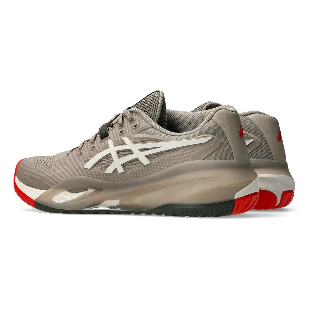 Men's GEL-Resolution X Wide Shoes Greige and Soft Oat
