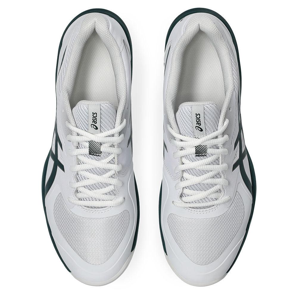 Men's Game FF Court Shoes White and Saxon Green