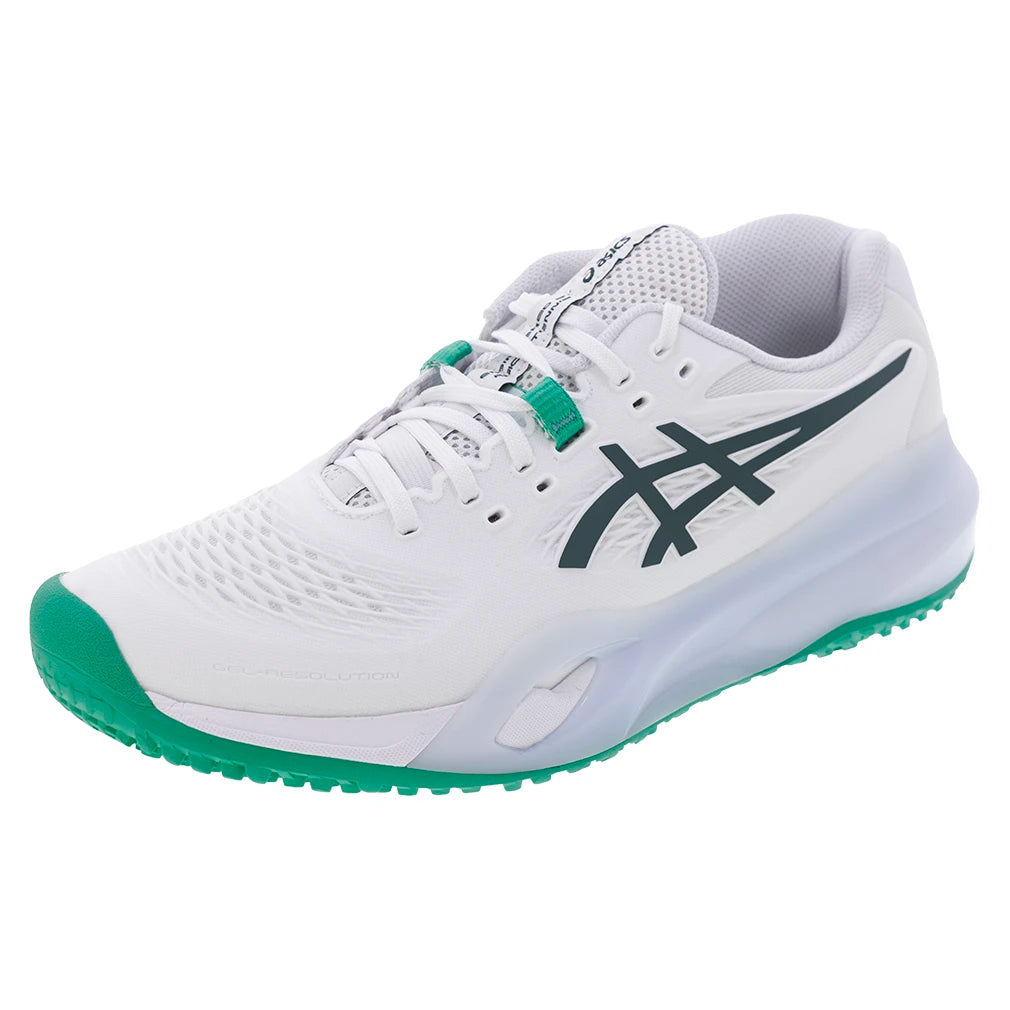 Men's GEL-Resolution X Omnicourt Shoes White and Dark Neptune
